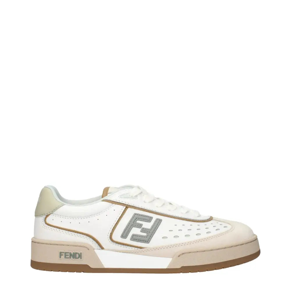 Fendi Weiße Sneakers aus Leder
