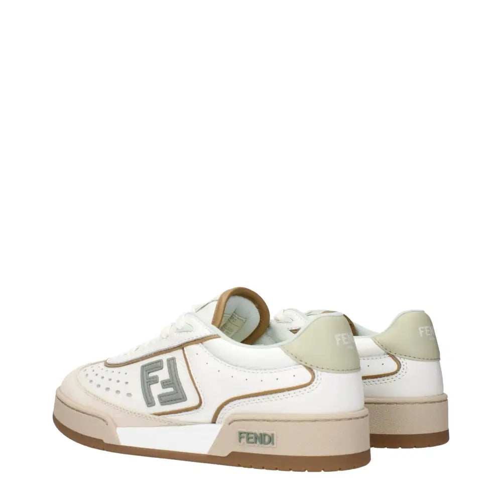 Fendi Weiße Sneakers aus Leder