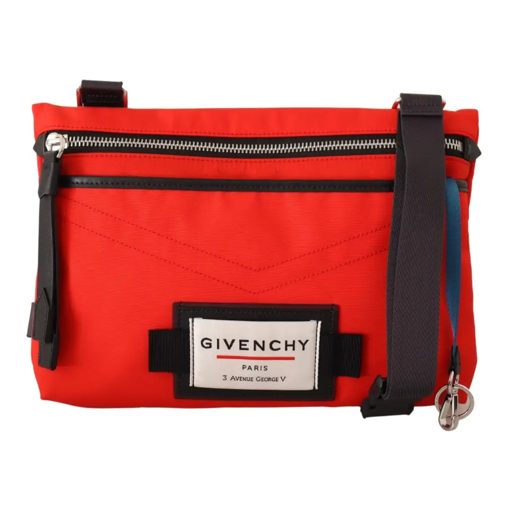 Givenchy Schicke rot-schwarze Downtown Crossbody Tasche