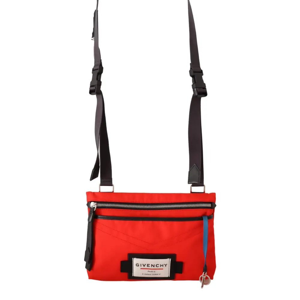 Givenchy Schicke rot-schwarze Downtown Crossbody Tasche