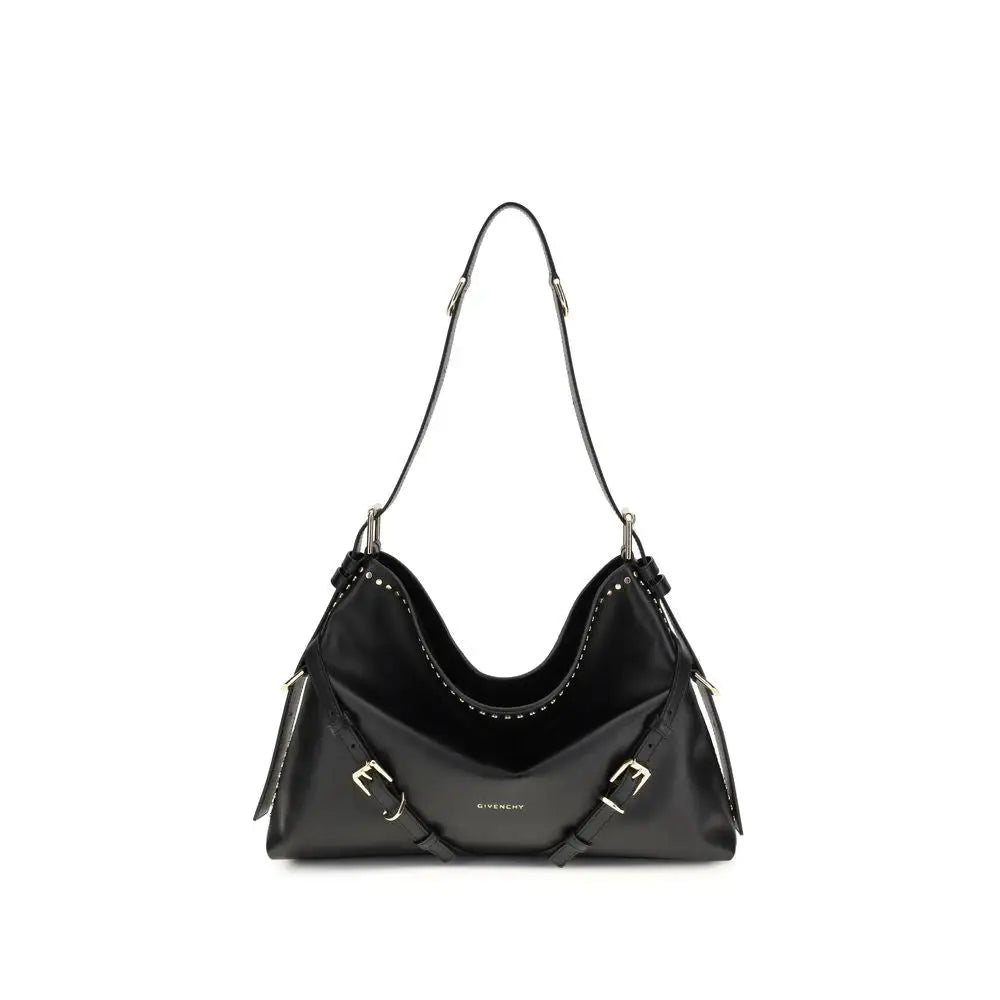 Givenchy Schwarze Bos Taurus Kalbsleder Schultertasche