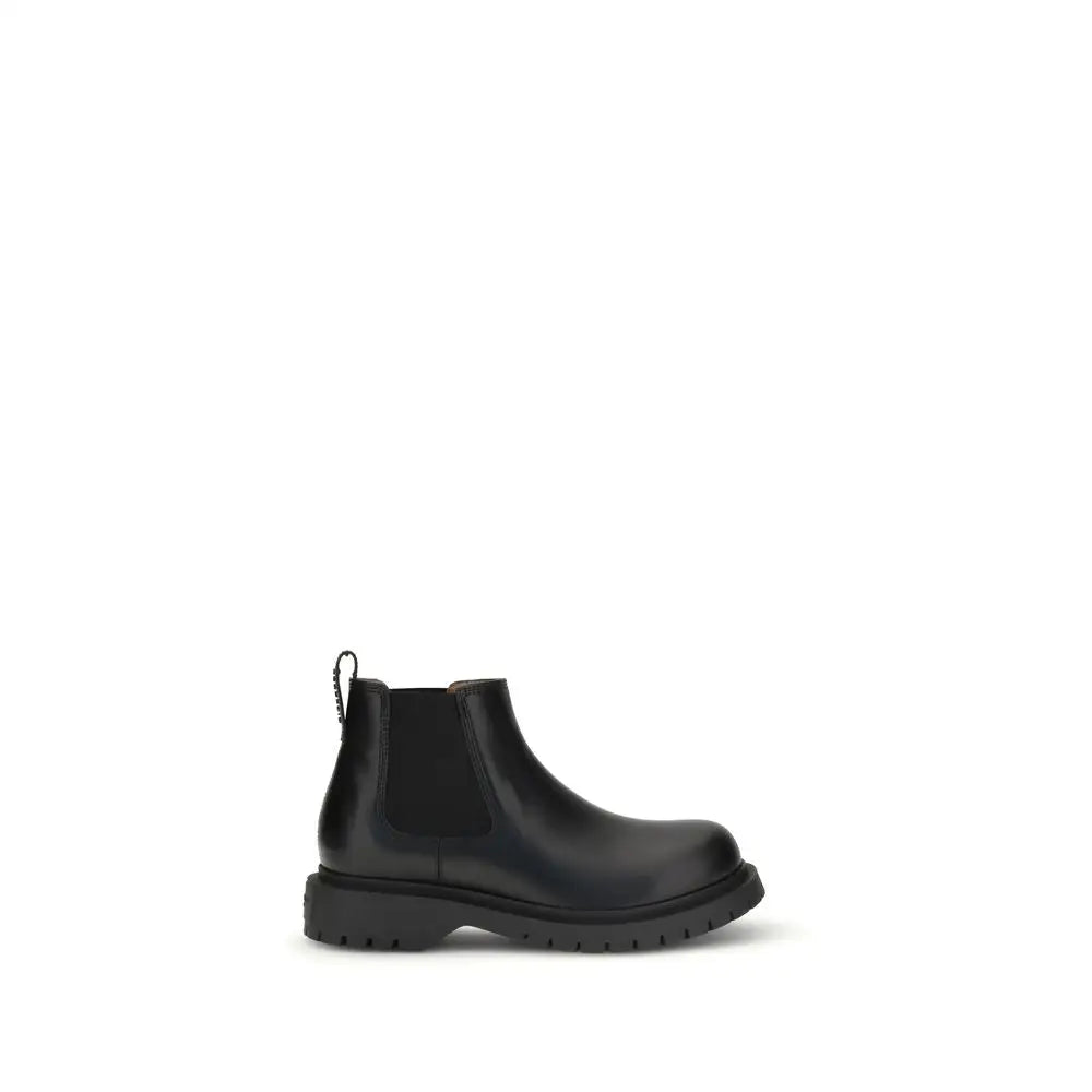Givenchy Schwarze Chelsea-Stiefel aus Bullenleder