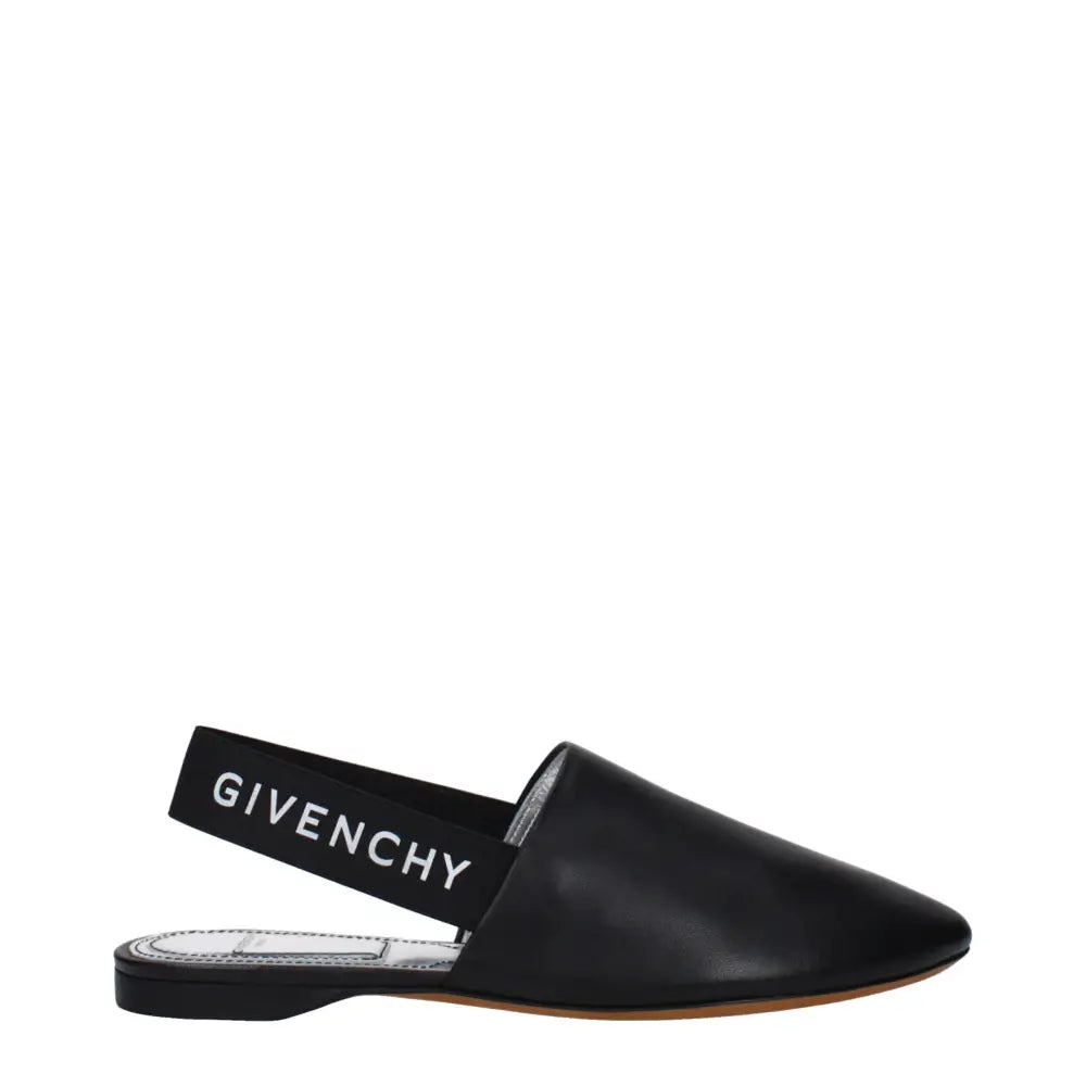 Givenchy Schwarze Leder Pantoletten - EU35/US5
