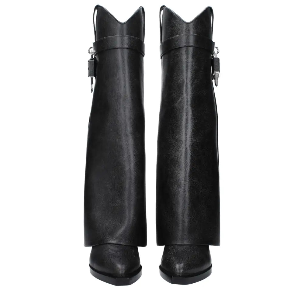 Givenchy Schwarze Lederstiefel
