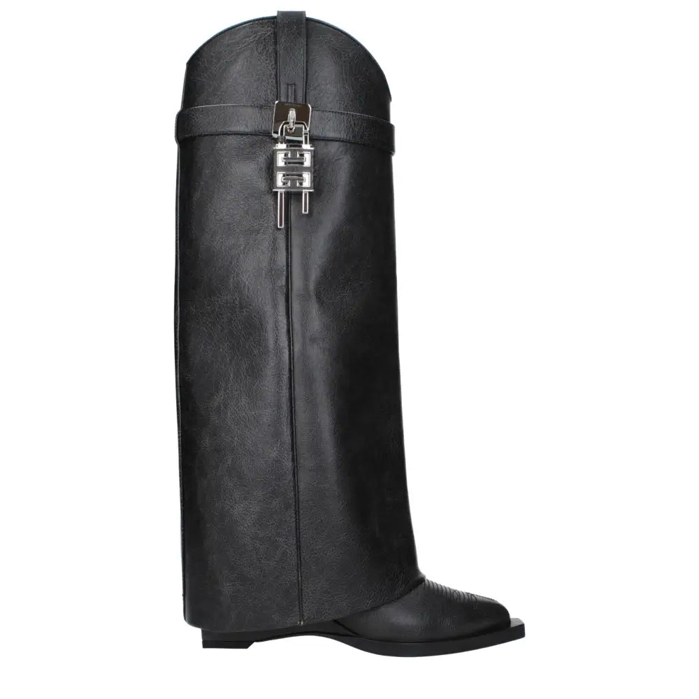 Givenchy Schwarze Lederstiefel