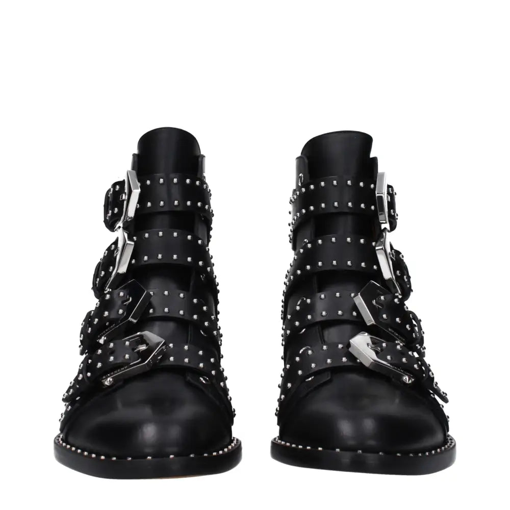 Givenchy Schwarze Lederstiefeletten - EU35/US5