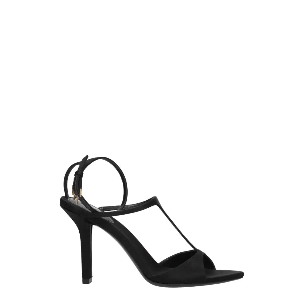 Givenchy Schwarze Satin-Stilettosandalen - EU41/US11