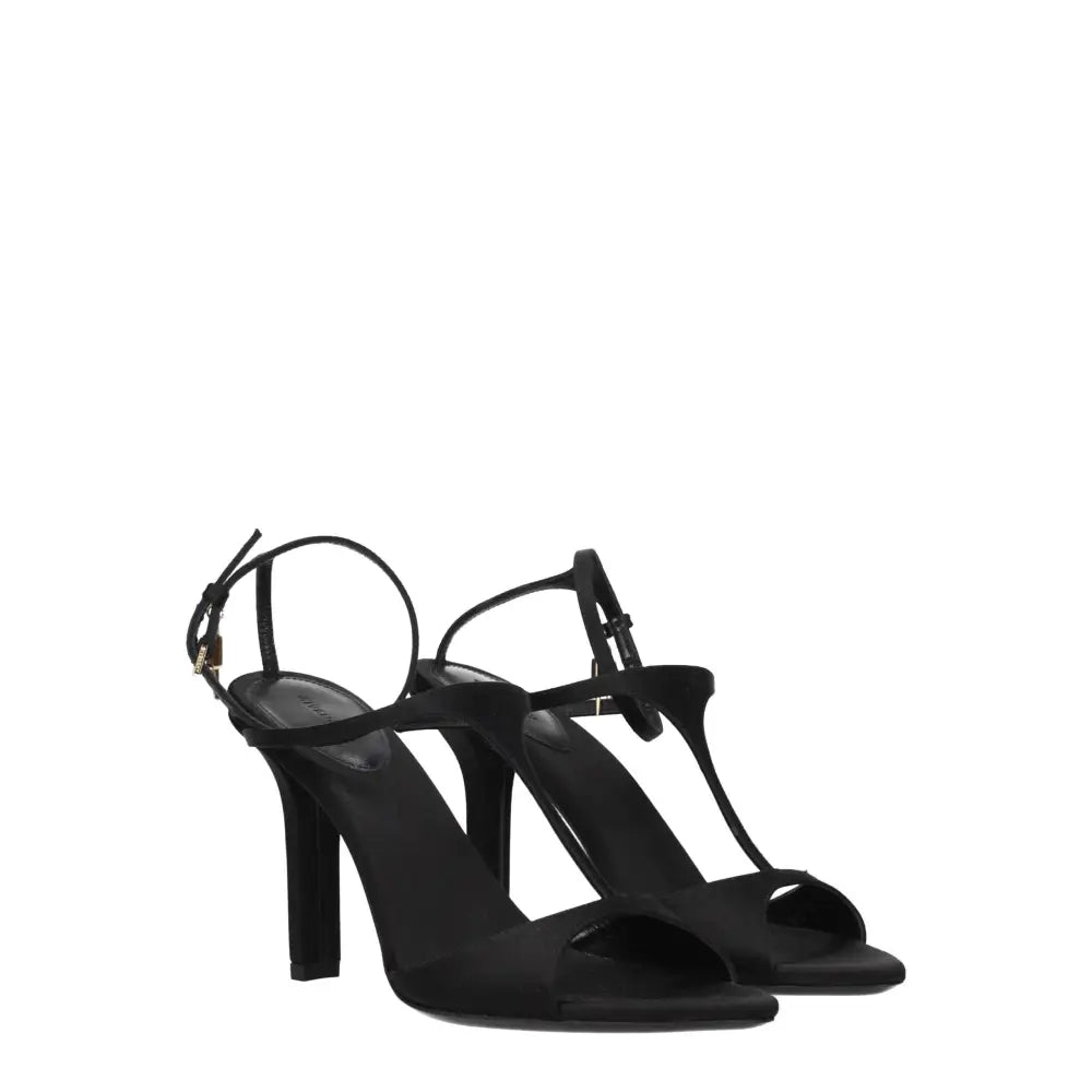 Givenchy Schwarze Satin-Stilettosandalen - EU41/US11