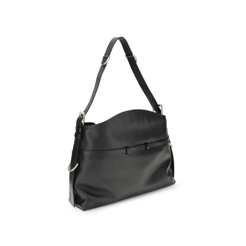 Givenchy Schwarze Schultertasche aus Kalbsleder Bos Taurus