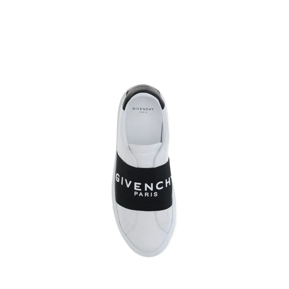 Givenchy Weiße Kalbshaut Bos Taurus Sneakers mit niedrigem Schaft