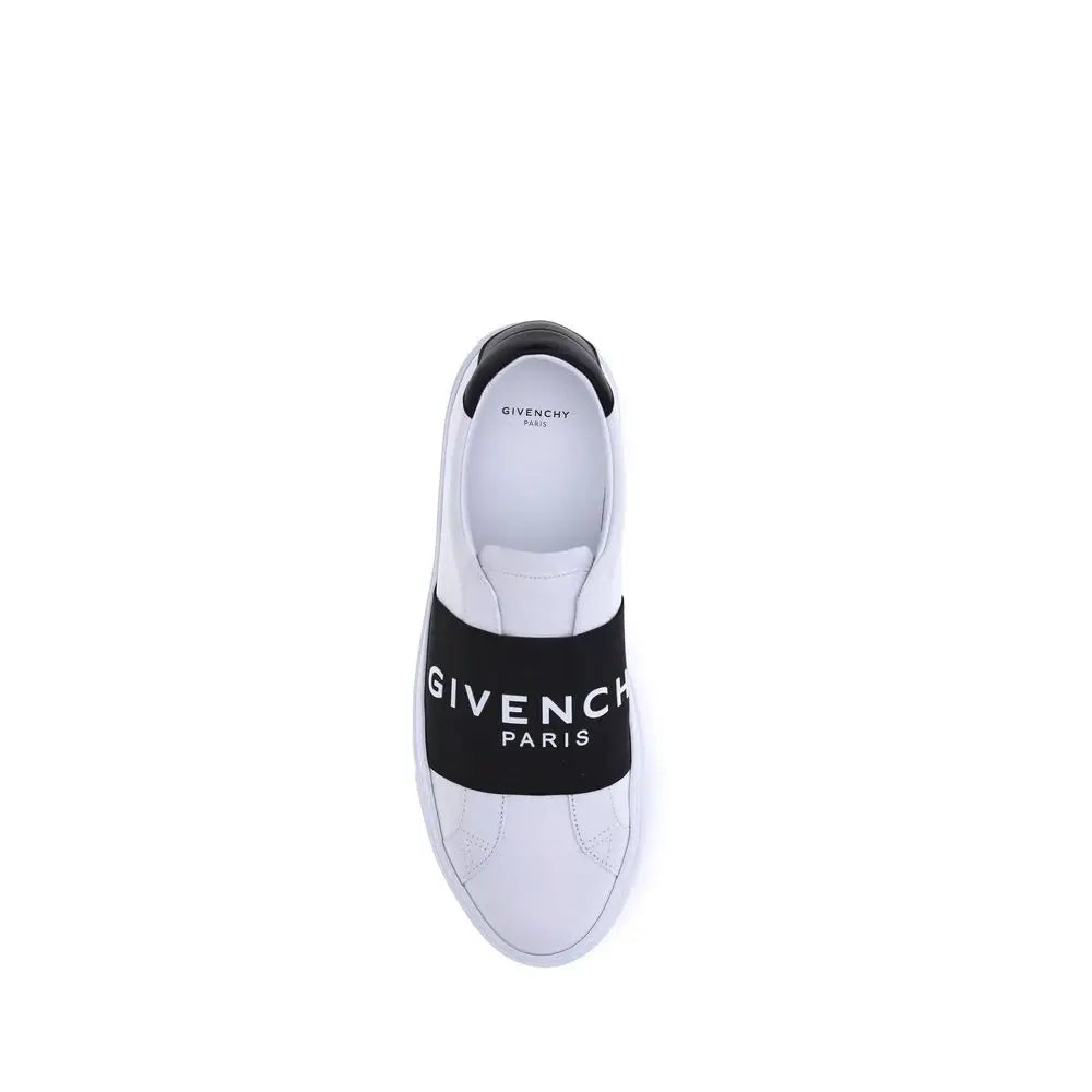 Givenchy Weiße Kalbshaut Bos Taurus Sneakers mit niedrigem Schaft
