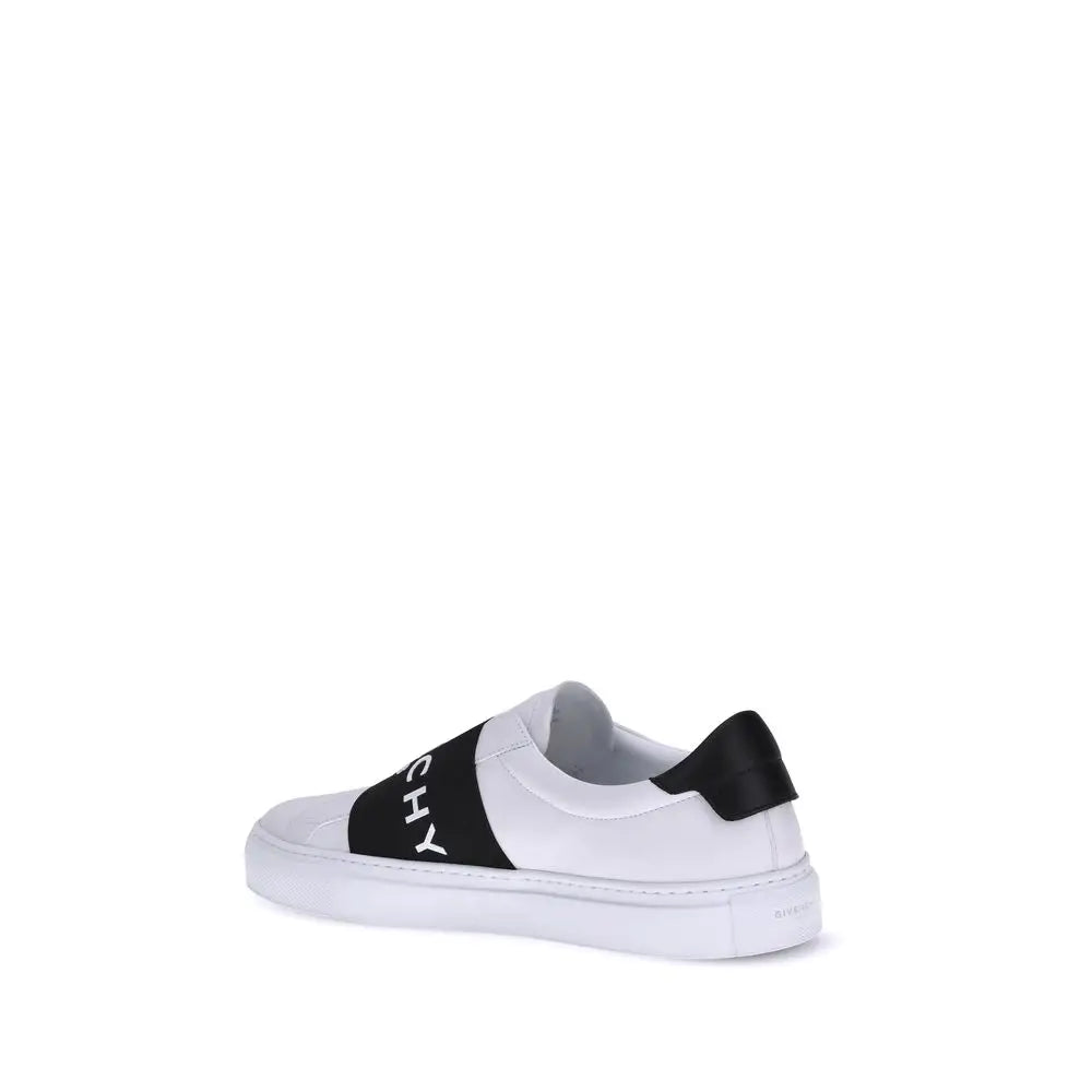 Givenchy Weiße Kalbshaut Bos Taurus Sneakers mit niedrigem Schaft