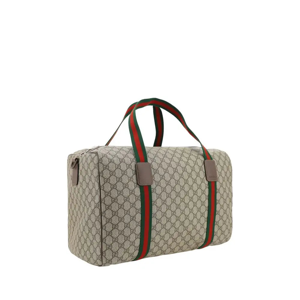 Gucci Braune Gepäck- und Reisetasche aus Polyethylen