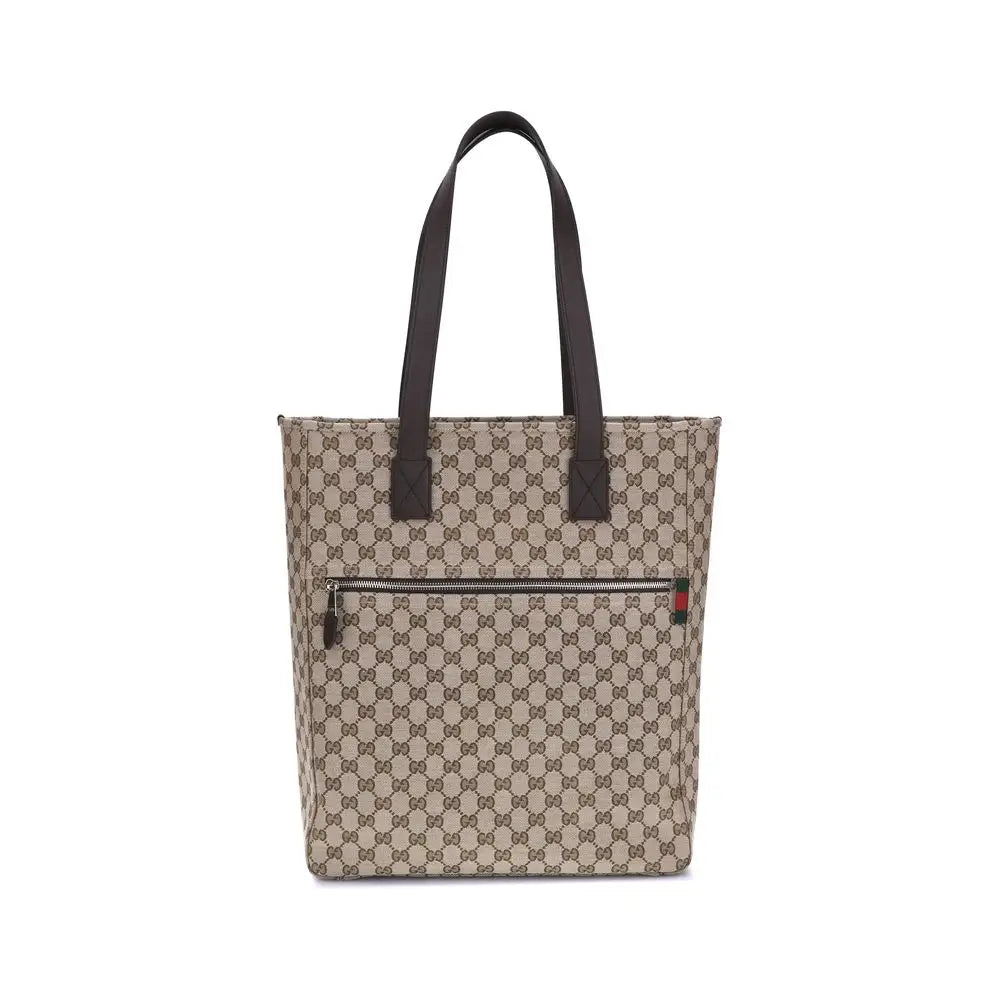Gucci Braune Polyester-Handtasche