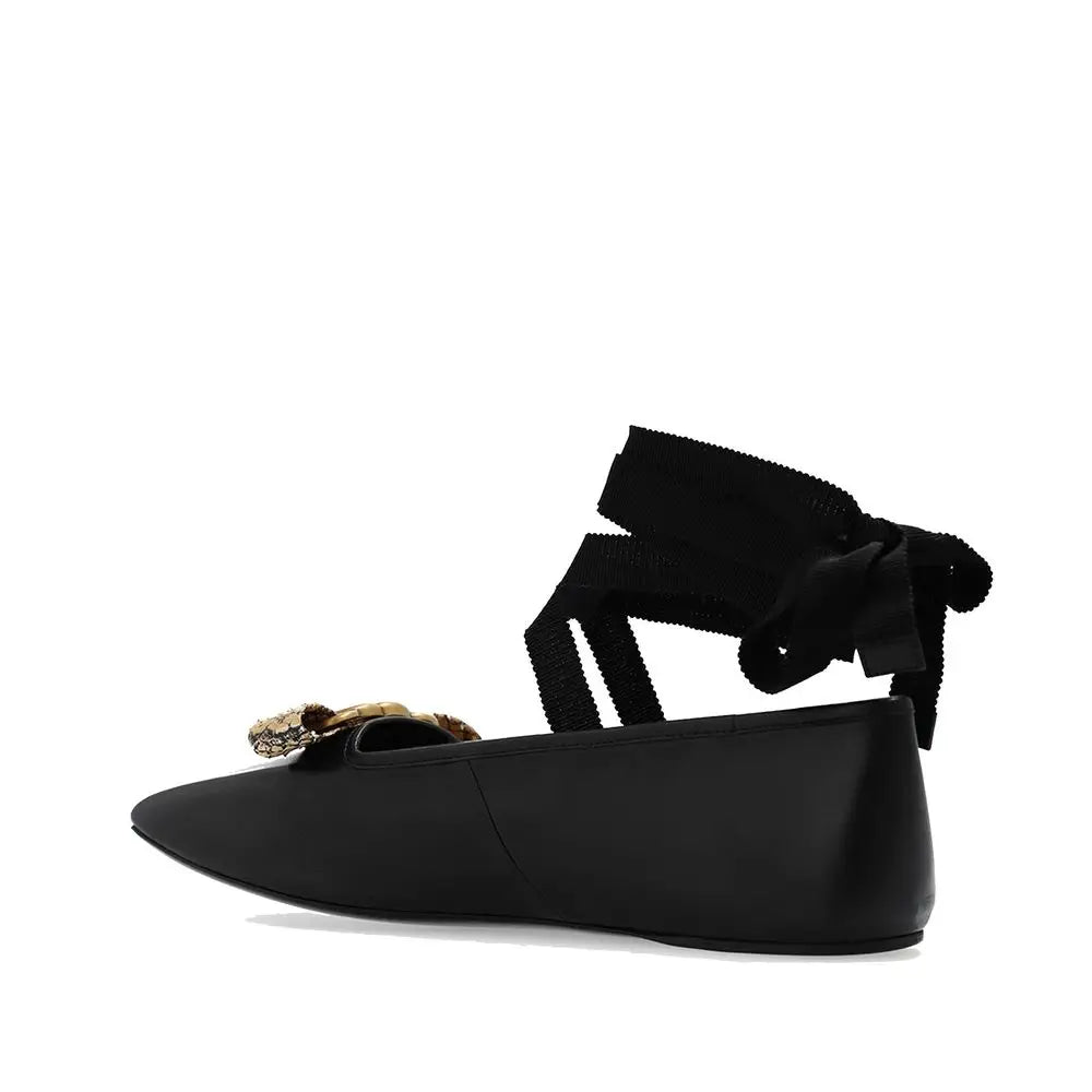 Gucci Schwarze Ballerinas aus Kalbsleder - EU35/US5
