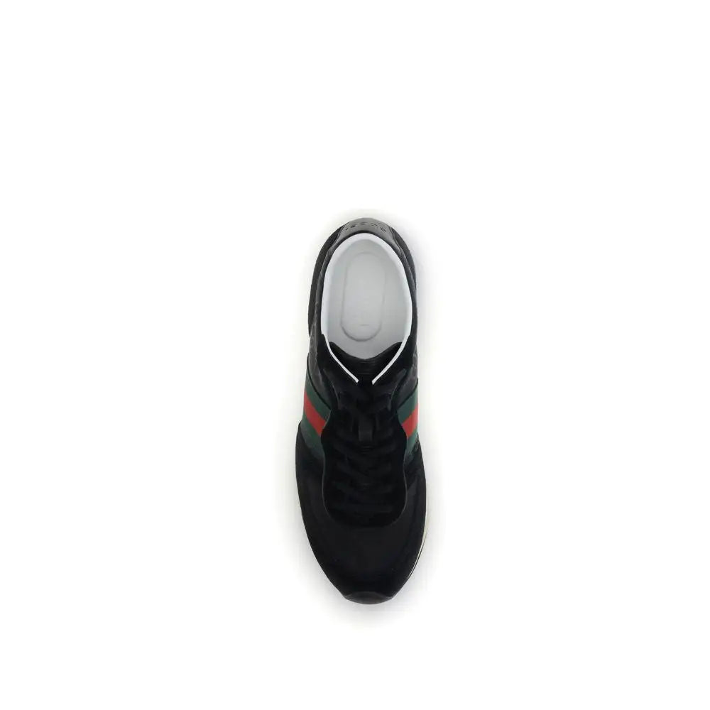 Gucci Schwarze Polyamid-Sportschuhe