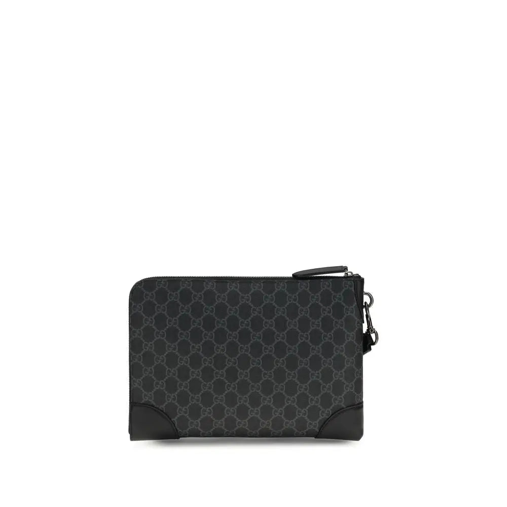 Gucci Schwarze Stoffhandtasche