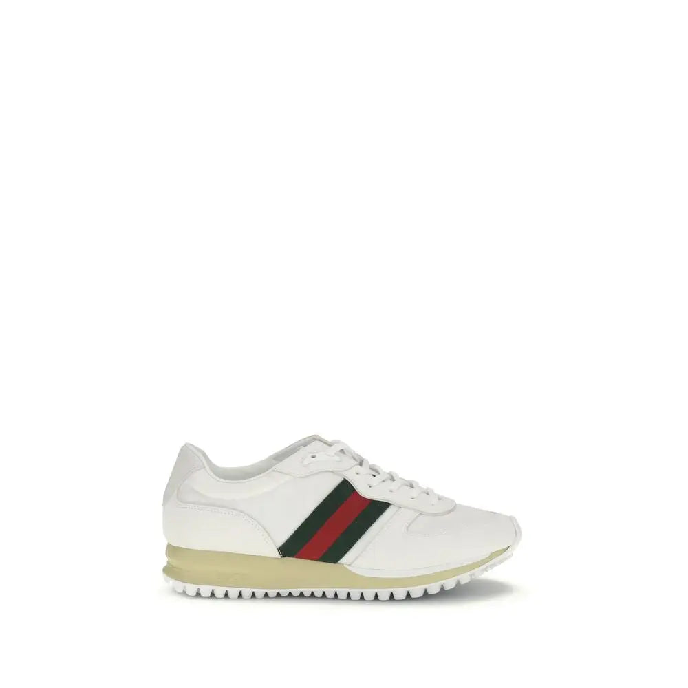 Gucci Weiße Polyamid-Sneaker im sportlichen Stil