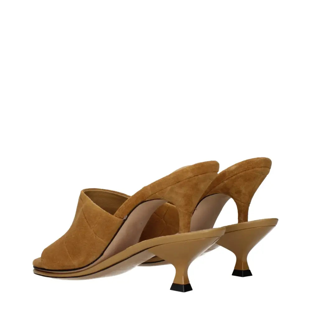 Jacquemus Braune Leder-Stilettosandalen