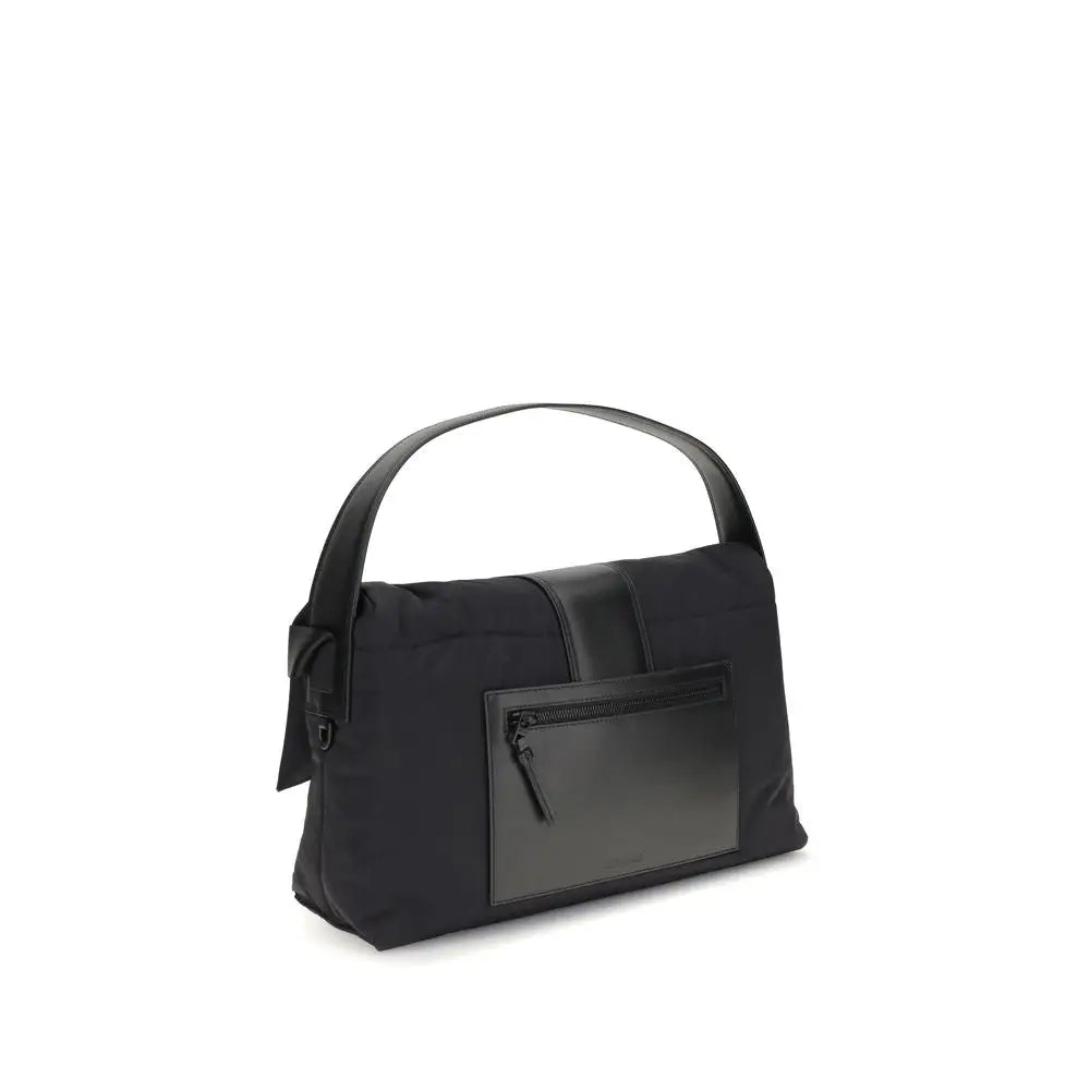 Jacquemus Schultertasche aus schwarzem Nylon