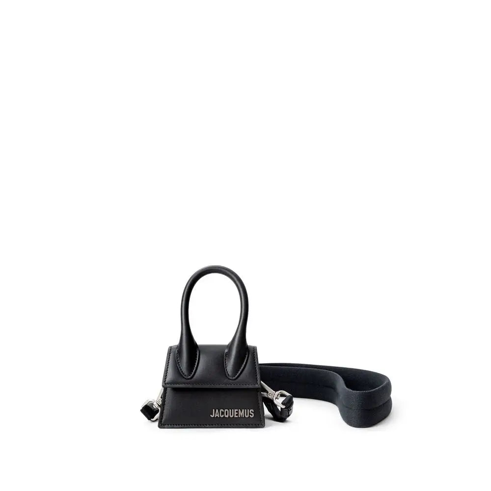 Jacquemus Schwarze Lederhandtasche