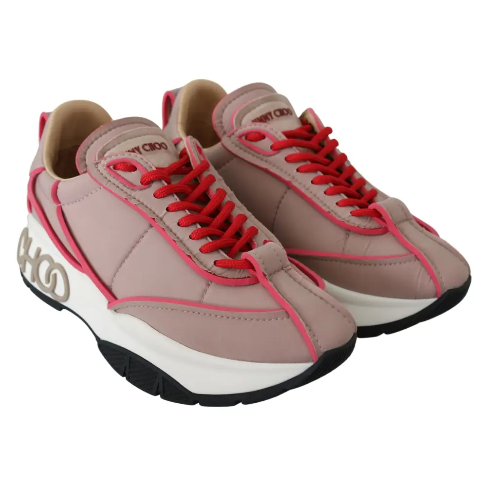 Jimmy Choo Ballett Rosa Chic Gepolsterte Turnschuhe - EU35/US5