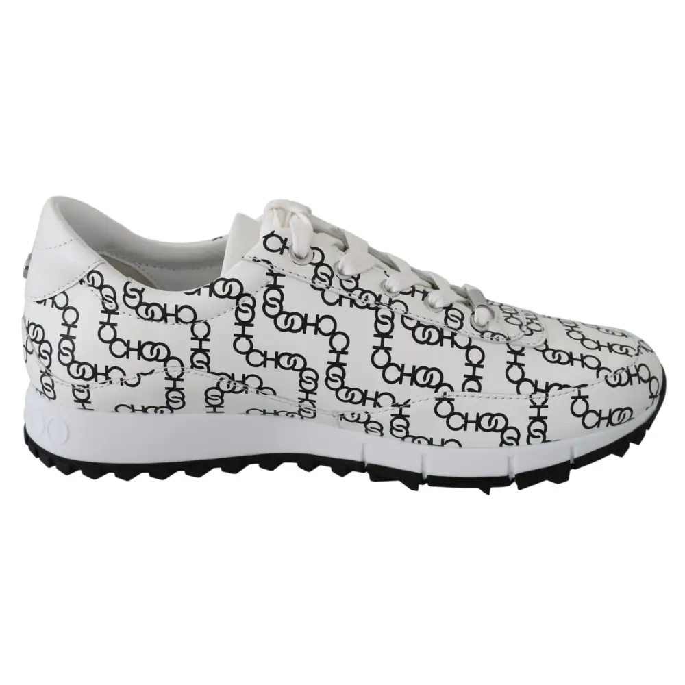 Jimmy Choo Elegante monochrome Leder-Sneakers - EU35/US5