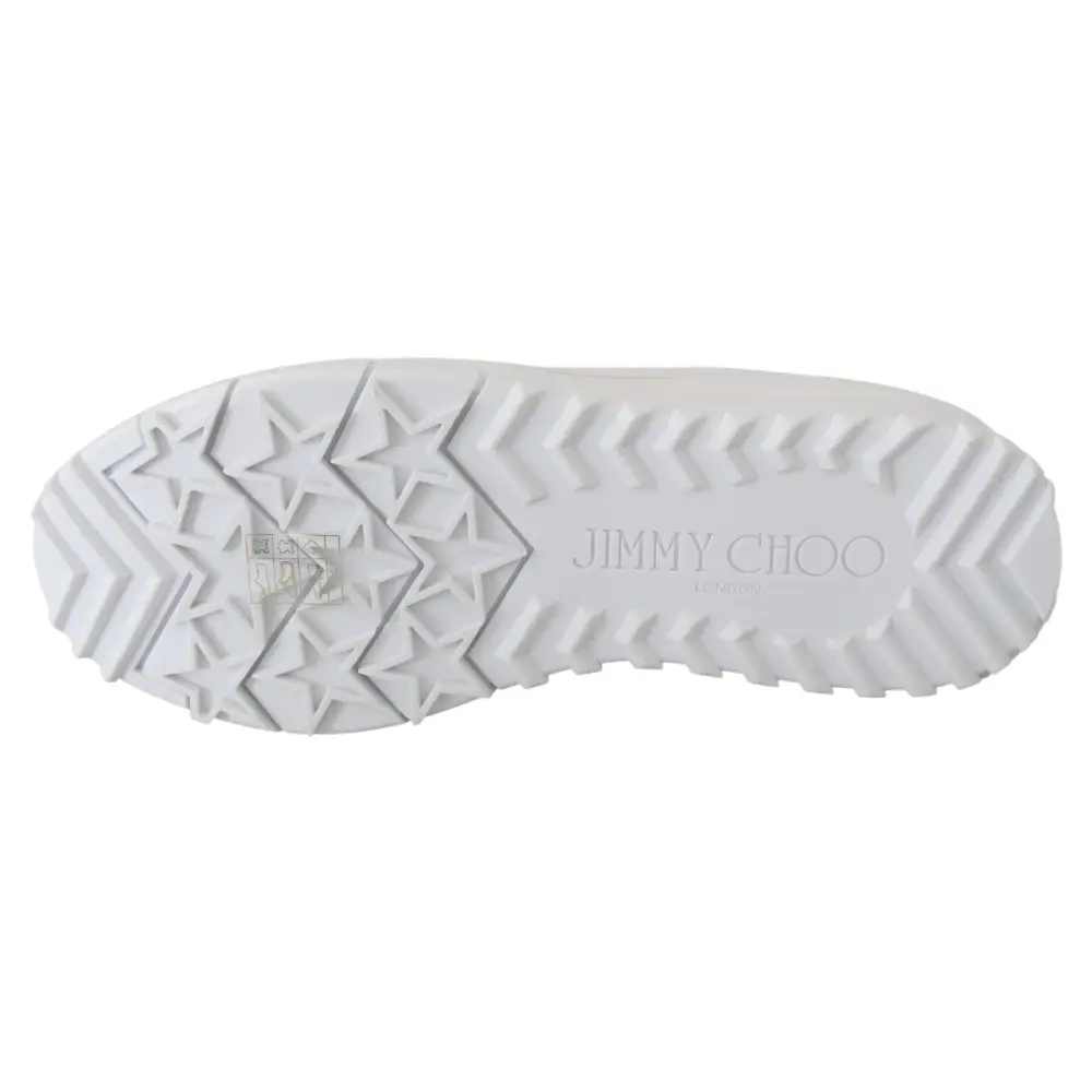 Jimmy Choo Elegante weiße Leder-Sneakers