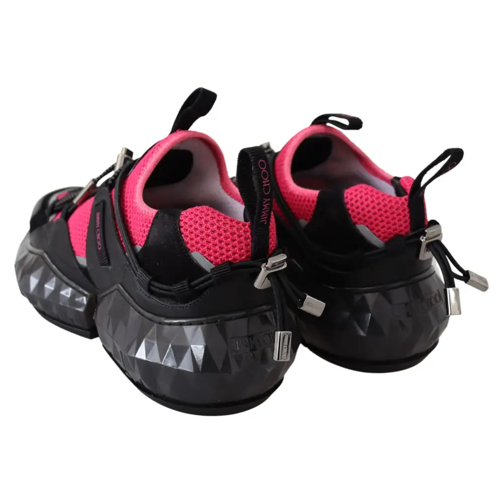 Jimmy Choo Elektrische Eleganz Leder Mesh Turnschuhe - EU40/US10