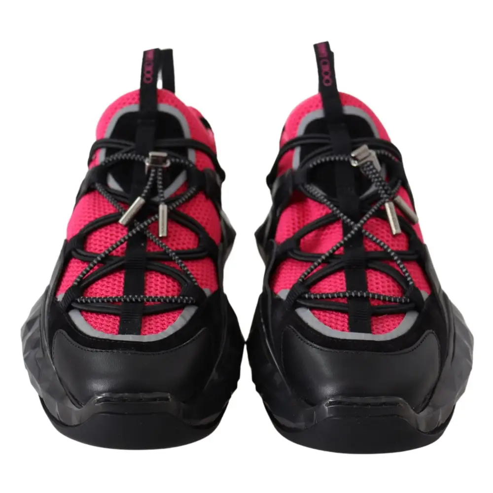 Jimmy Choo Elektrische Eleganz Leder Mesh Turnschuhe - EU40/US10