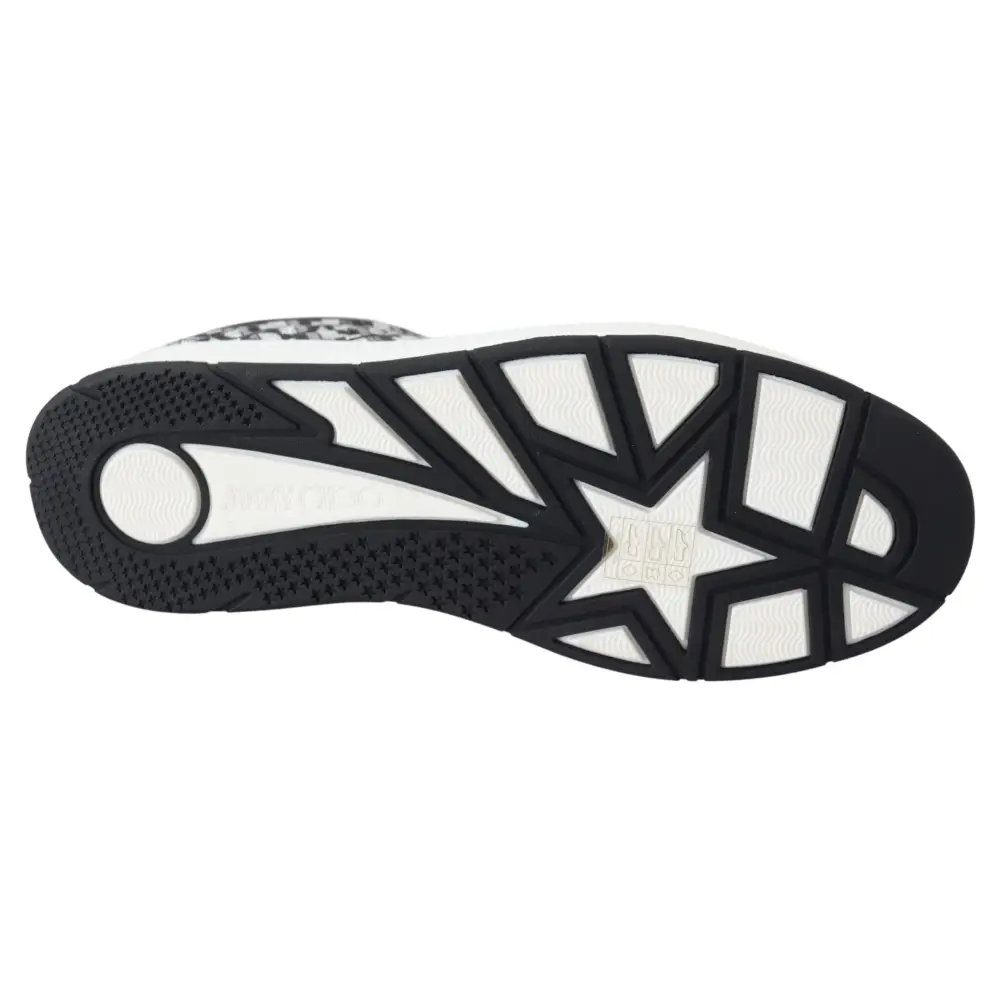 Jimmy Choo Glitzernde Slip-On Sneakers - Silber und Schwarz - EU39/US9