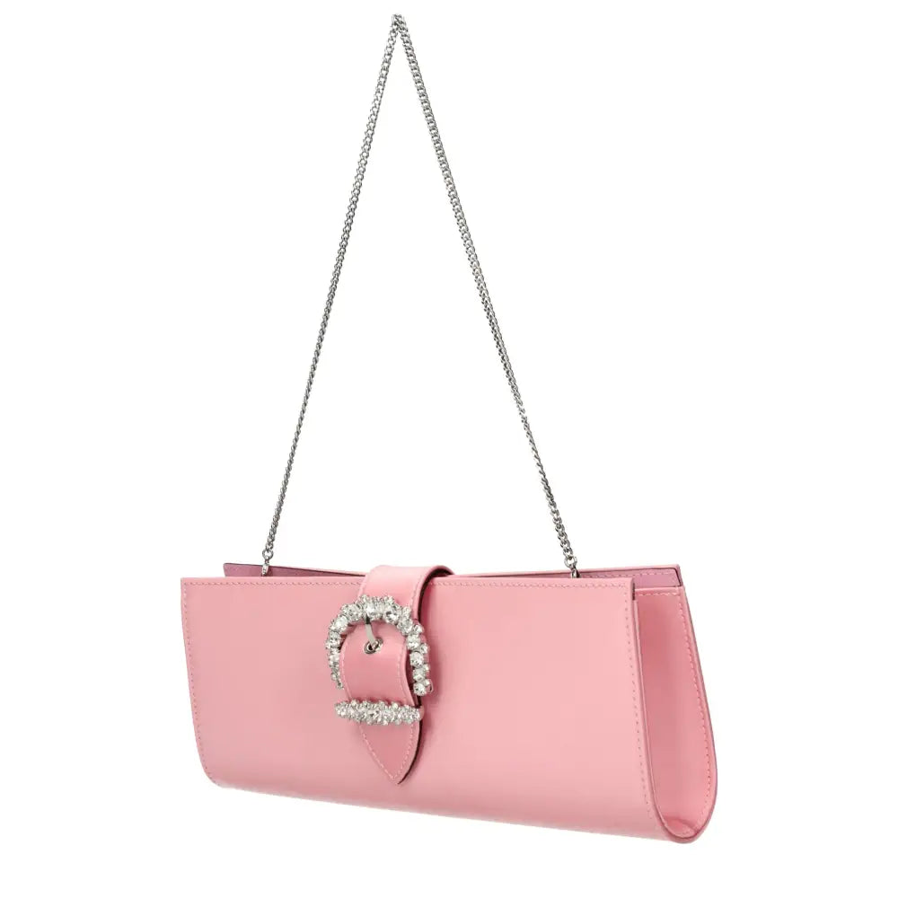 Jimmy Choo Pinke Satin-Clutch