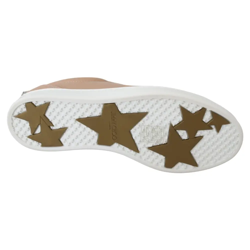 Jimmy Choo Puderrosa Nappaleder-Sneakers