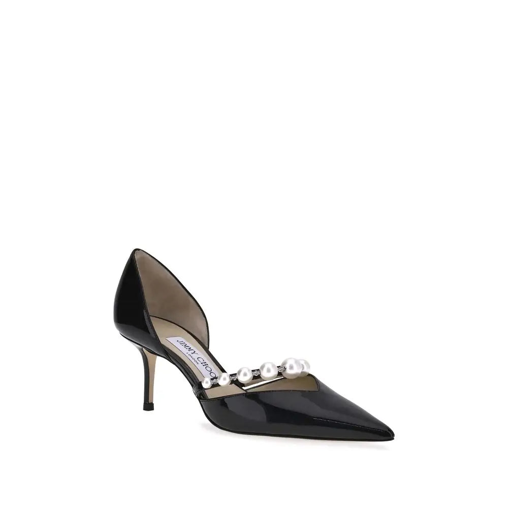 Jimmy Choo Schwarze Kalbshaut Bos Taurus High Heels - EU35.5/US5.5
