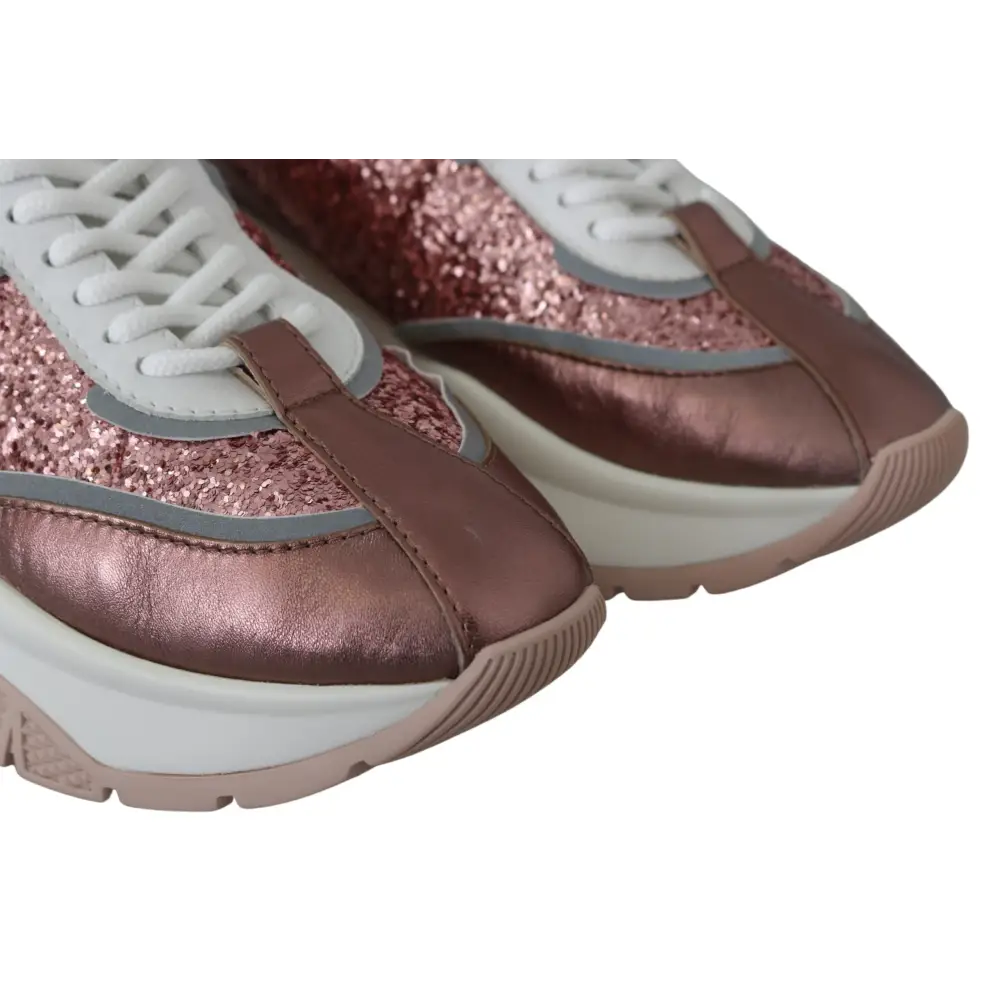 Jimmy Choo Zuckerwatte Glitzer Sneaker Euphorie