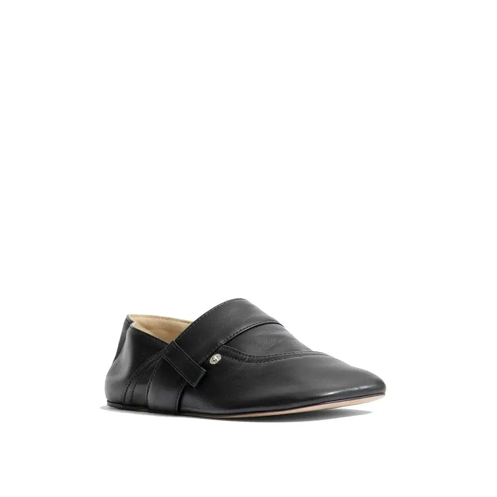 Loewe Schwarze Kalbsleder-Slipper
