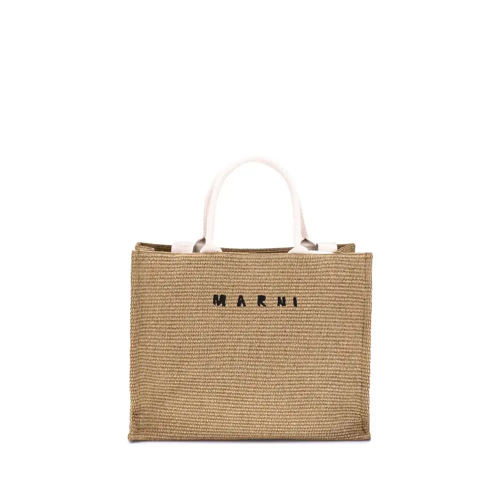 Marni Beige Schultertasche aus Polyamid