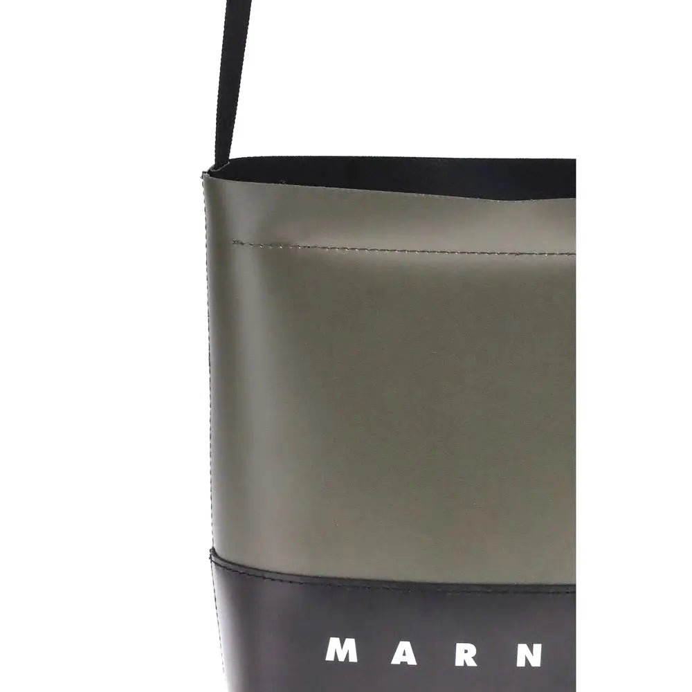 Marni Grüne Schultertasche aus Polyester