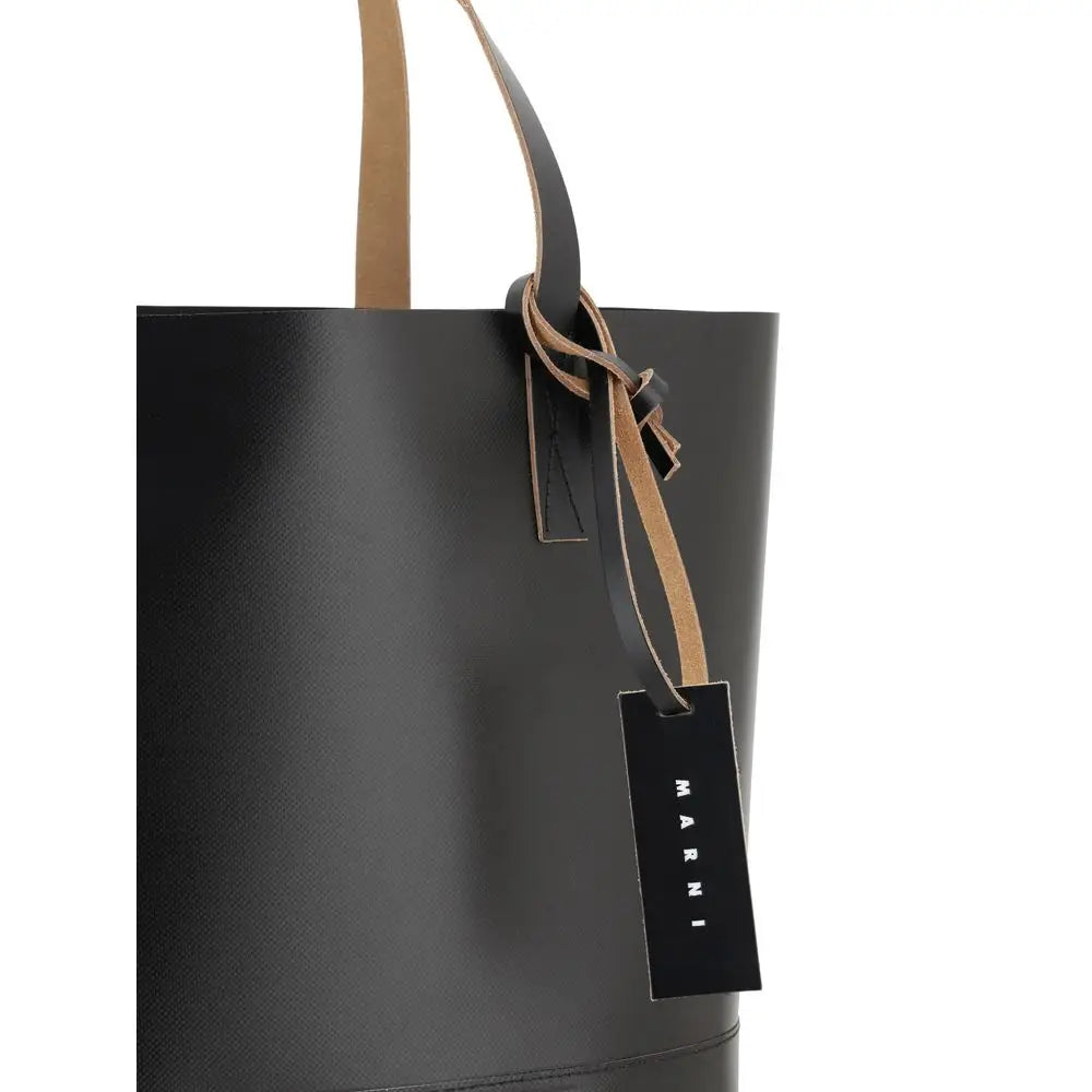 Marni Schwarze Polyethylen-Handtasche