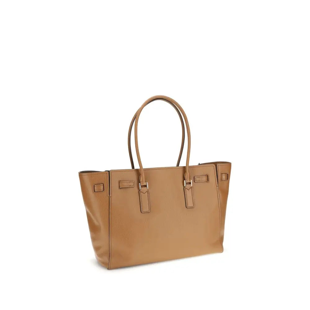 Michael Kors Beige Calf Leather Bos Taurus Schultertasche