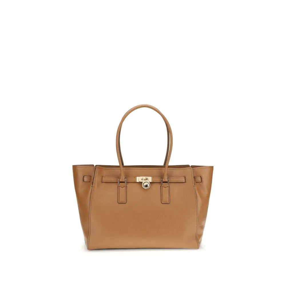 Michael Kors Beige Calf Leather Bos Taurus Schultertasche