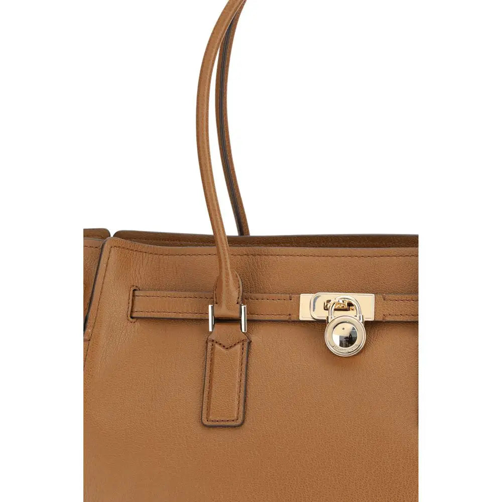 Michael Kors Beige Calf Leather Bos Taurus Schultertasche