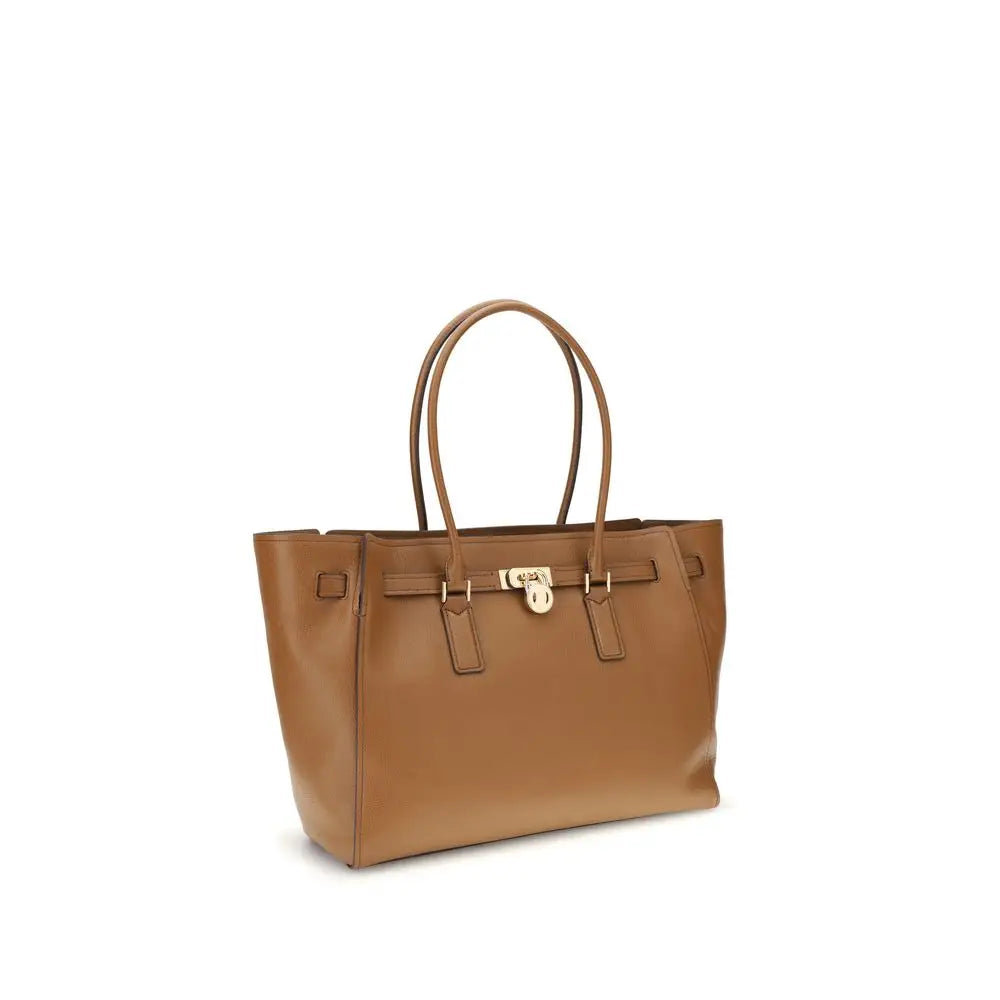 Michael Kors Beige Calf Leather Bos Taurus Schultertasche