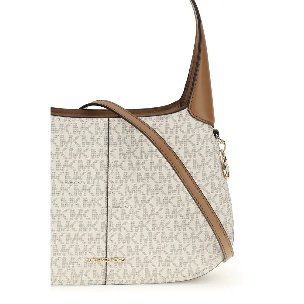 Michael Kors Beige Cotton Shoulder Bag
