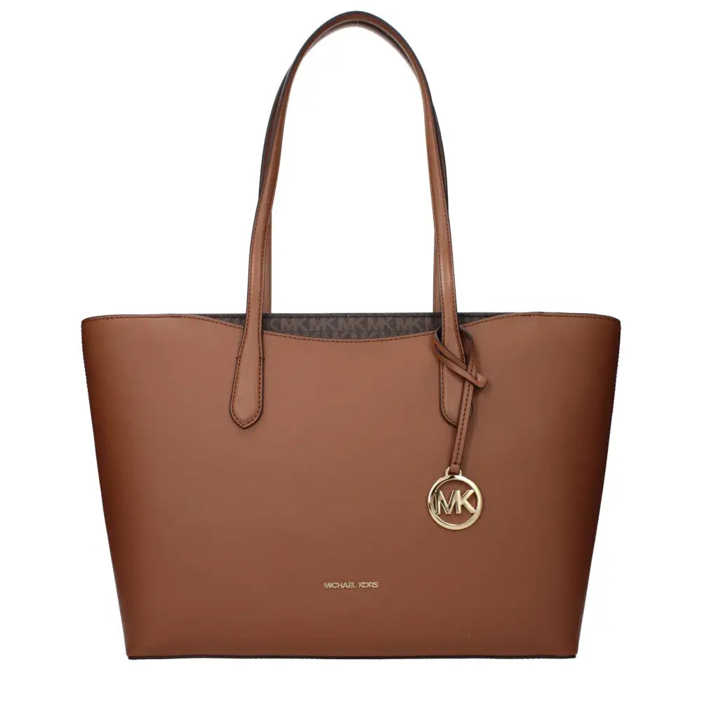 Michael Kors Braune Leder-Umhängetasche