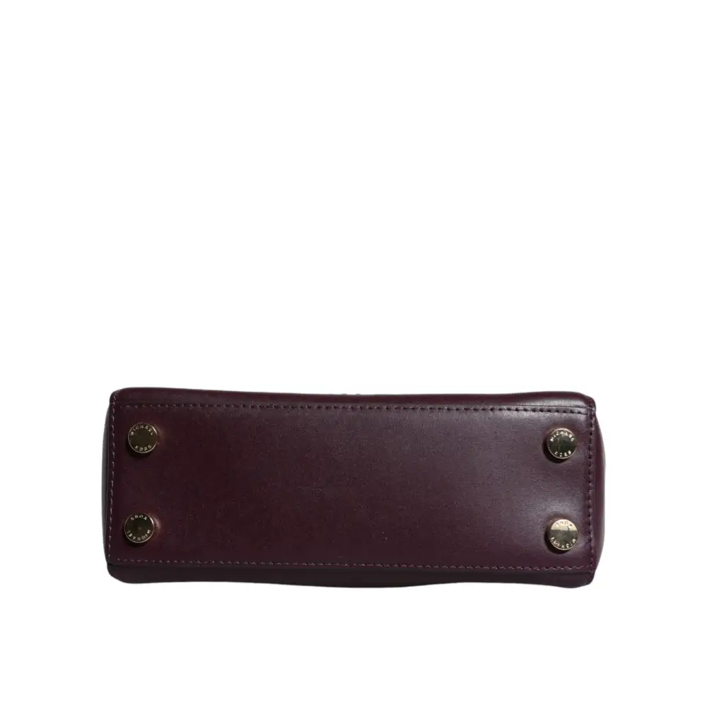 Michael Kors Lila Leder Logo Plaque Crossbody MINDY Satchel Tasche