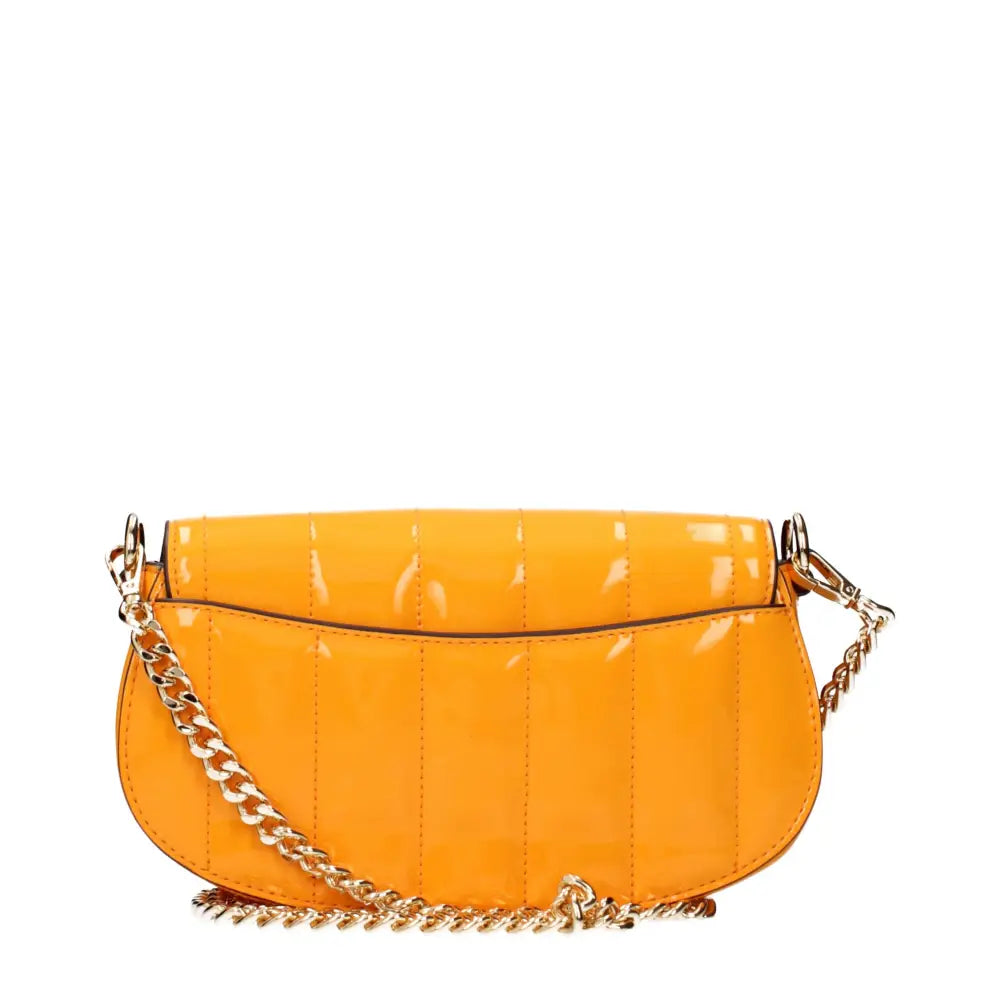 Michael Kors Orange-farbene Crossbody-Tasche aus Leder