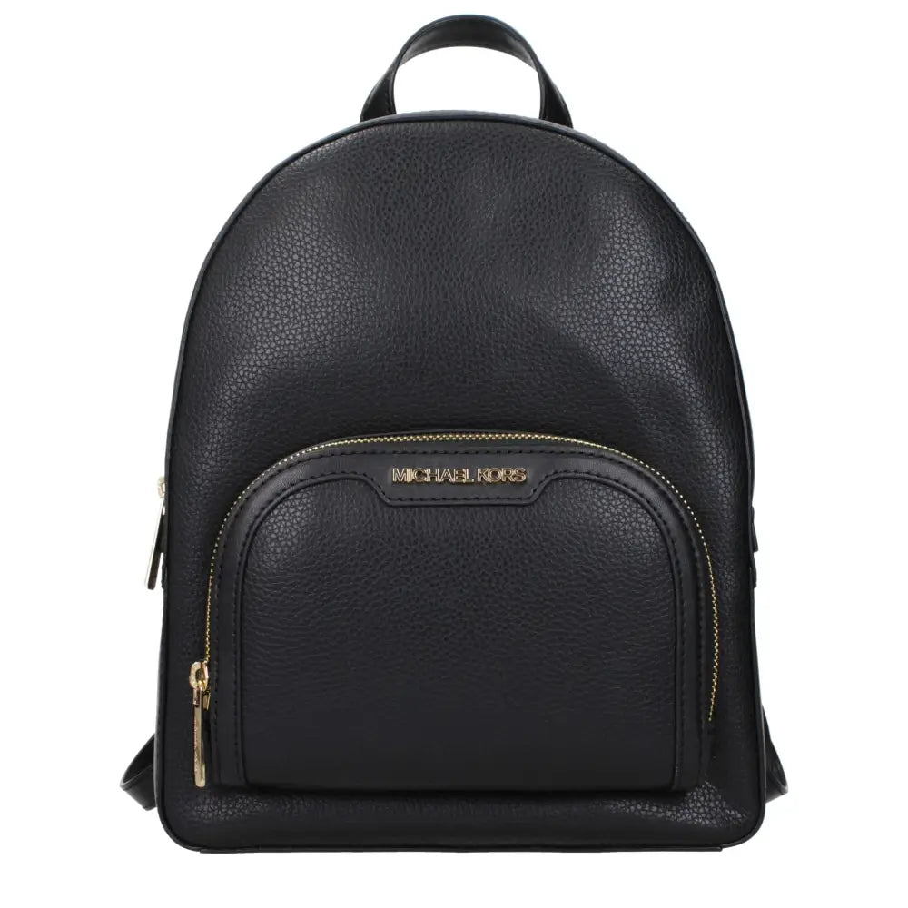Michael Kors Schwarzer Lederrucksack