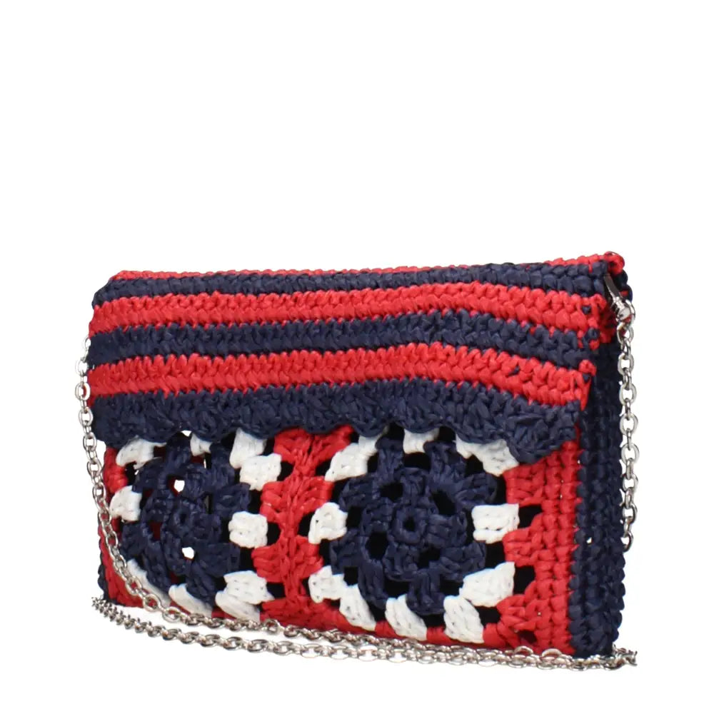 Miu Miu Bunte Raffiabast-Clutch