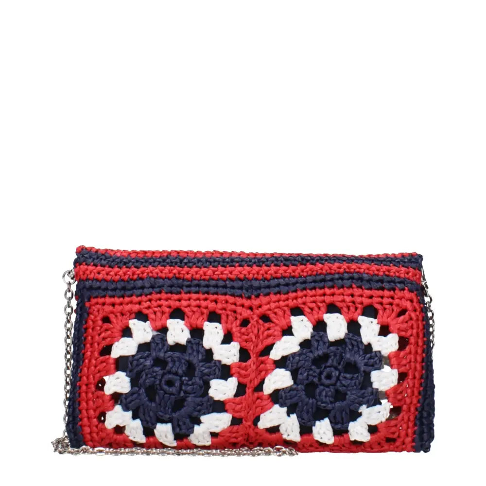 Miu Miu Bunte Raffiabast-Clutch